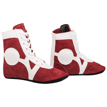 Купить Обувь для самбо RS001/2, замша, красный Rusco в Алзамае 
