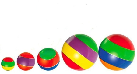 Купить Мячи резиновые (комплект из 5 мячей различного диаметра) в Алзамае 