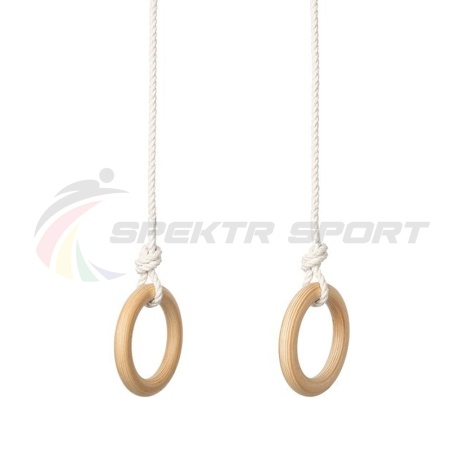 Купить Кольца гимнастические деревянные (фанера 18 мм, покрытие: эмаль, лак или пропитка) в Алзамае 