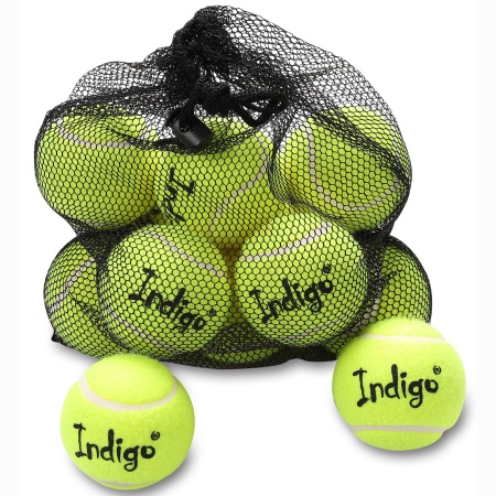 Купить Мяч для большого тенниса Indigo (12 шт в сетке) начальный уровень в Алзамае 