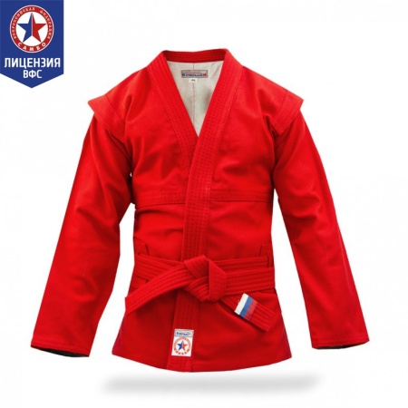 Купить Куртка для самбо "Атака" ВФС (подкладка, пояс)  р 36-48 в Алзамае 