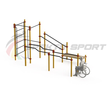 Купить Спортивный комплекс для инвалидов-колясочников WRK-D16_76mm в Алзамае 