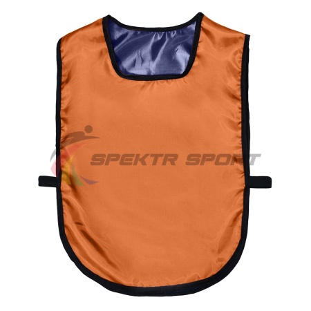 Купить Манишка футбольная двусторонняя универсальная Spektr Sport оранжево-синяя в Алзамае 