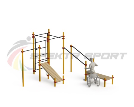 Купить Спортивный комплекс для инвалидов-колясочников WRK-D20_76mm в Алзамае 
